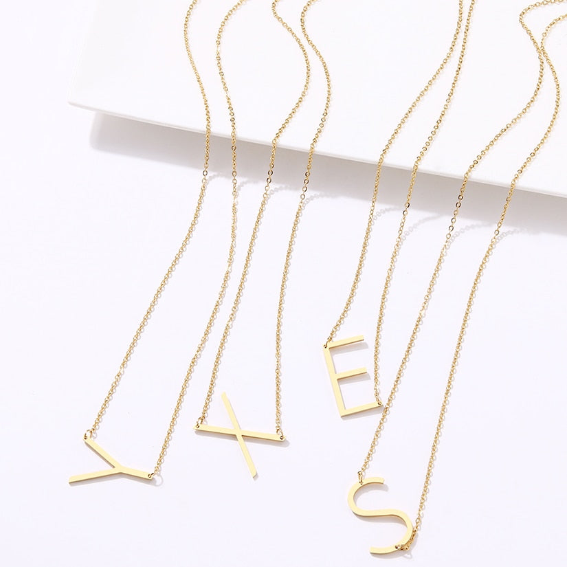 The Statement - Letter Necklace